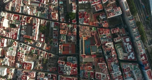 Summer Day Cityscape Aerial Panorama Spain, Tenerife, Santa Cruz De Tenerife.