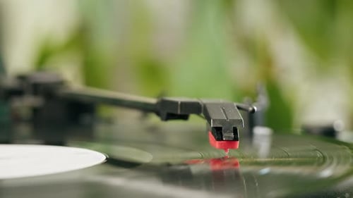 Vinyl Disk Closeup
