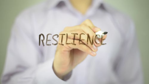 Writing the Word Resilience with Marker