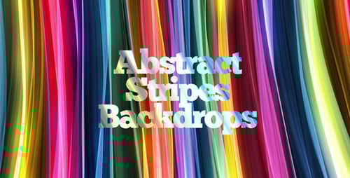 Dynamic Abstract Colorful Wavy Stripes Animated Background