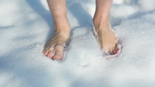 Feet On The Snowy Ground