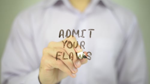 Admit Your Flaws