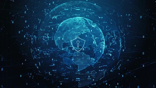 Shield Icon Of Cyber Security Digital Data 942