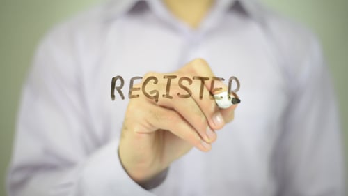 Register Written on Invisible Surface by Adult
