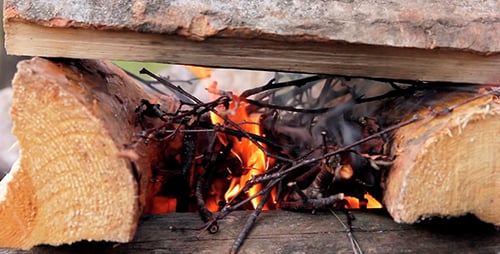 Sale humo del fuego