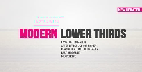 Clean Modern Lower Thirds Pack