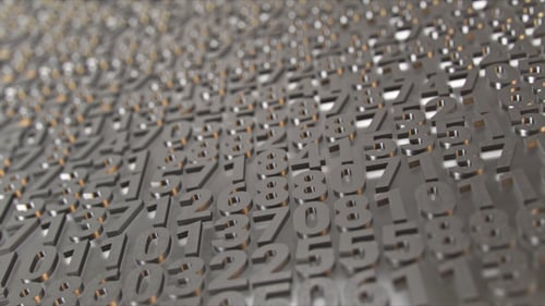 Parede numérica cromada v2