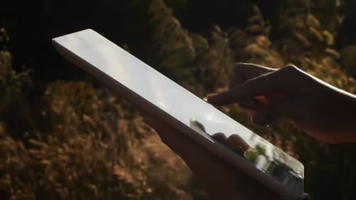 Tablet Using Touchscreen