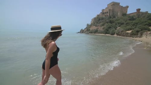 Happy young girl, sea and summer holidays