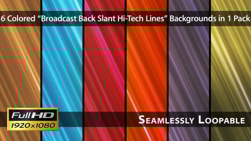 Broadcast Back Slant Hi-Tech Lines - Pack 01