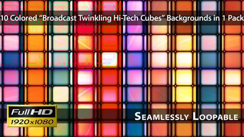 Seamless Looping Animated Geometric Light Wall Background