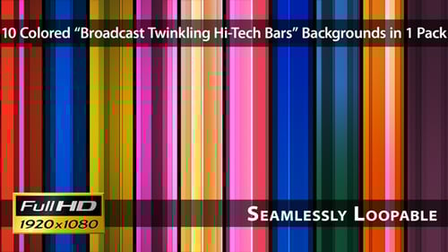 Broadcast Twinkling Hi-Tech Bars - Pack 01