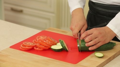 Chopping Food Ingredients