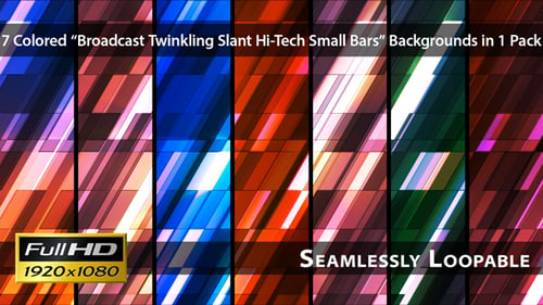 Broadcast Twinkling Slant Hi-Tech kleine Stangen — Packung 03