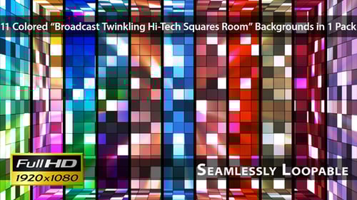 Salle Broadcast Swinkling Hi-Tech Squares - Pack 02