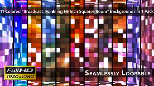 Salle Broadcast Swinkling Hi-Tech Squares - Pack 03