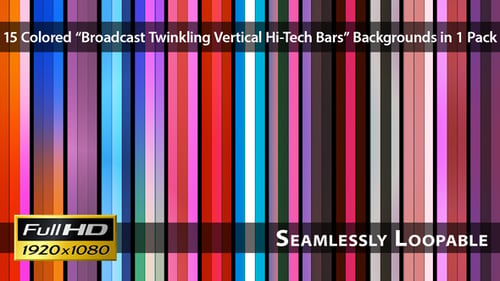 Broadcast Twinkling Vertikale Hi-Tech-Stangen — Packung 02
