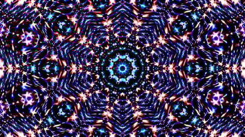 Dynamic Abstract Kaleidoscope Light Pattern Background