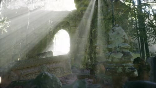 Ruins of Famous Temple in Cambodian Angkor Wat Area