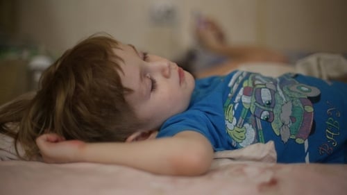 Little Boy Falls Asleep