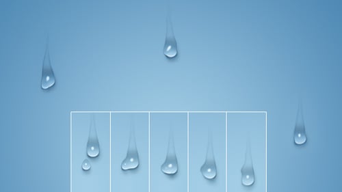 Fluid Water Drop Circular Reveal Transition