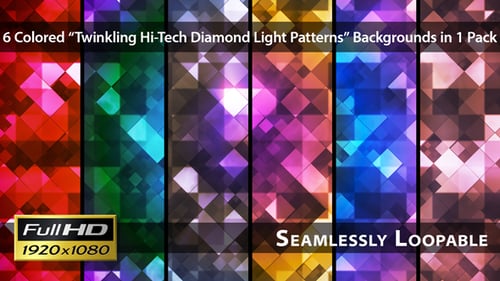 Dynamic Geometric Grid with Shifting Glowing Light Background