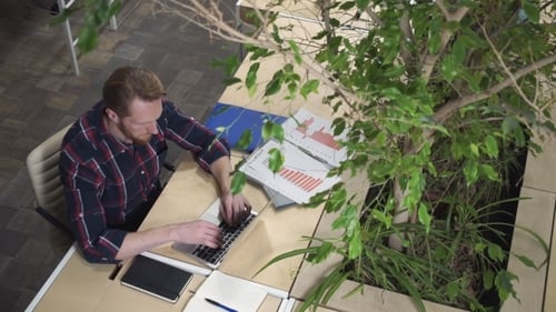 Programmer Dials The Code And Thinks How To Solve The Problem