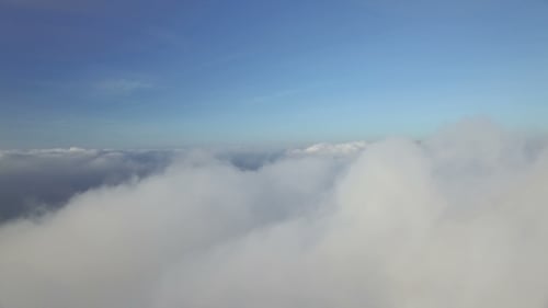 Aerial View of White Clouds Under Blue Sky