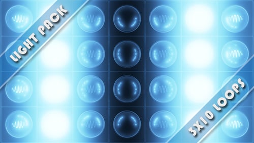 Dynamic Light Grid Wall Loops Background