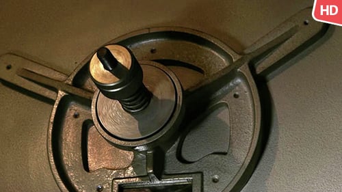 Close Up of Moving Machine Component