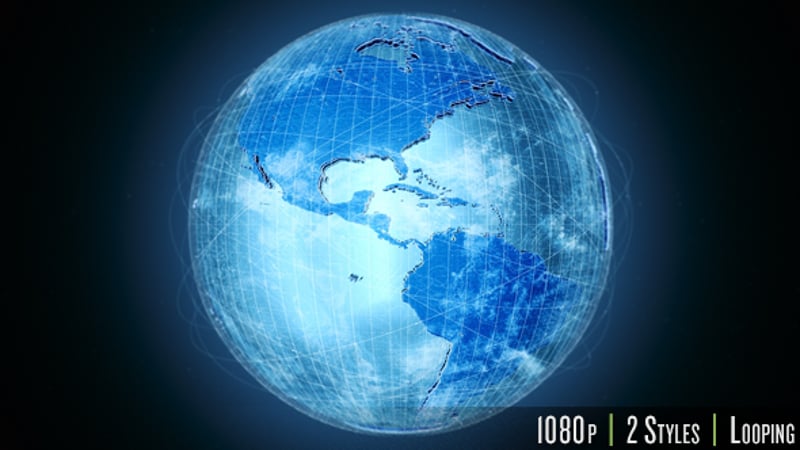 Spinning Globe World Map Looped, Elements Motion Graphics ft. 3d globe ...