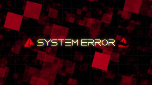 Efeito de falha de erro do sistema fundo vermelho