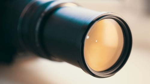 Close-up of a Camera Lens, Optics