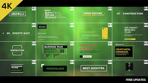 100 Modern Minimalist Motion Graphics Titles and Lower Thirds