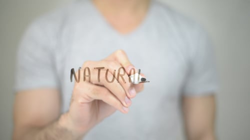 Writing Natural on Clear Glass Surface Close Up