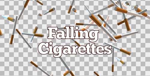 Fallende Zigaretten