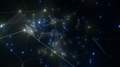 Dynamic Abstract Geometric Network Background Loop