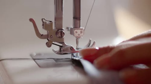 Close Up View of Sewing Process