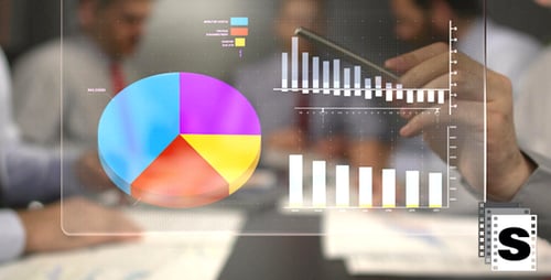 Business Meeting with Data Analysis Charts and Graphs
