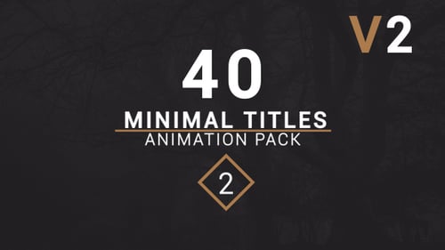 Modern Minimal Title Animations & Lower Thirds Pack