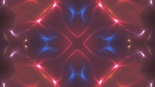 Abstract Fluid Neon Lights Kaleidoscope Motion Background