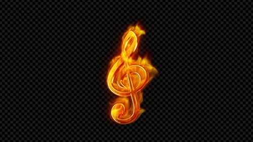 Clé musicale brûlante