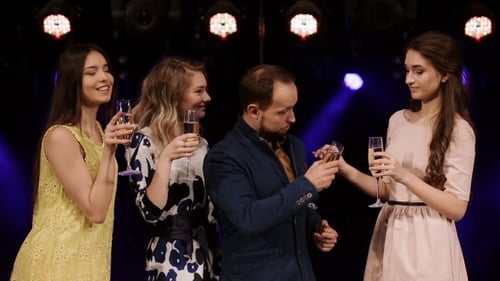 Four Adults Celebrate an Event with Champagne