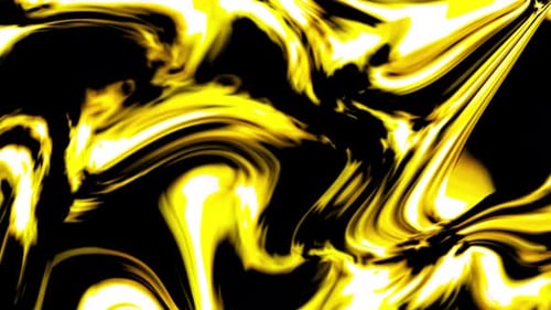 Dynamic Yellow Liquid Abstract Swirl Background