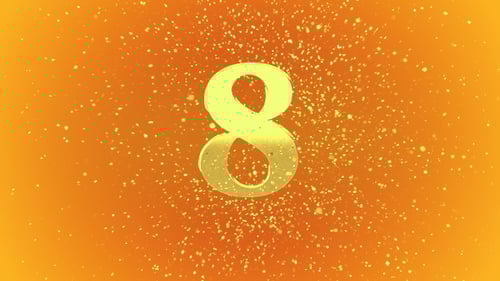 Gold Exploding Countdown