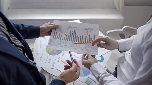 Analyzing Business Data and Financial Reports in Workplace