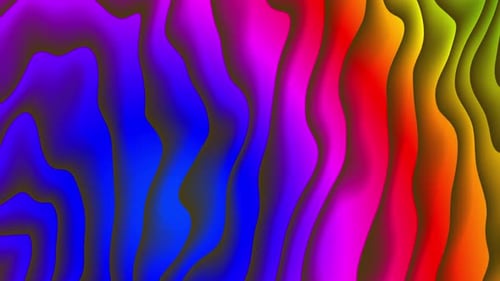 Vibrant Fluid Rainbow Gradient Abstract Motion Background