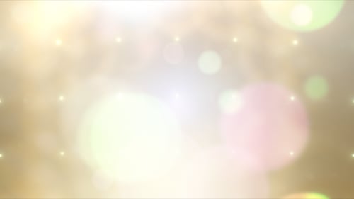 Abstract Golden Bokeh Particles Celebration Background Animation