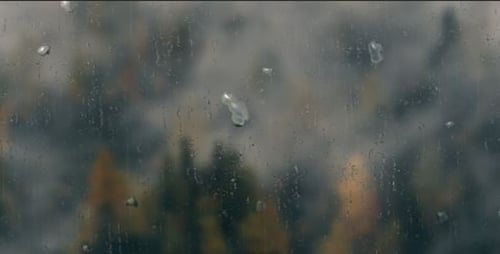 Realistic Rain Background
