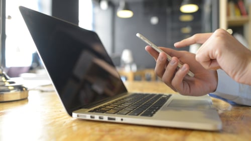 Businessman Using Smartphone